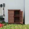 VYNXARIA Outdoor Potting Bench ¨C Durable Hemlock Wood with Metal Top & Storage Cabinet! - 2 of 4