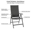 Kozyard Coolmen 2-Piece Outdoor Patio Dining Chair Set – Foldable Deck Chairs with Breathable, Padded Textilene Seats for Patio and Garden Use - 2 of 4