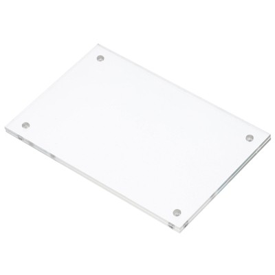 Unique Bargains Home Office Double-Sided Magnetic Acrylic Picture Frame