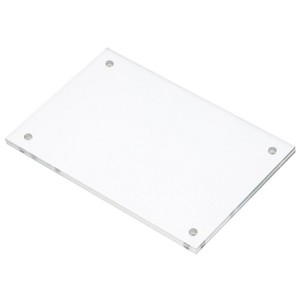 Unique Bargains Home Office Double-Sided Magnetic Acrylic Picture Frame - 1 of 4