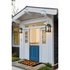 LLHZSY Modern 3-Light Outdoor Wall Lantern Sconce with Seeded Glass-16 3/5" Exterior Light Fixture for Post Porch Yard Patio - 4 of 4