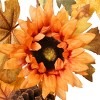 72" Autumn Garland with Sunflowers, Pinecones and Berries - National Tree Company - 3 of 4