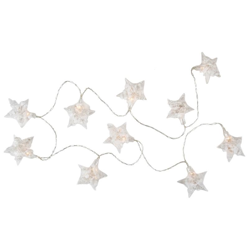 Northlight 10 B/O LED Warm White Clear Star and Yarn Christmas Lights - 4.5' Clear Wire, 5 of 6