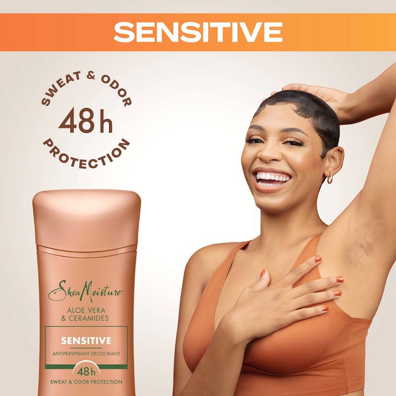 SheaMoisture Sensitive Skin Antiperspirant Deodorant Stick with Aloe Vera &#38; Ceramides - 2.6oz, 5 of 9