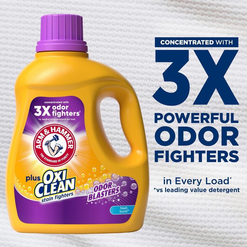 Arm Hammer Plus OxiClean Odor Blasters Liquid Laundry Detergent , 5 of 12