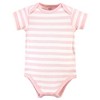Touched by Nature Baby Girl Organic Cotton Bodysuits 5pk, Butterflies - 3 of 4