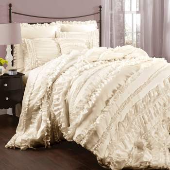 Belle Ruffle 4pc Comforter Set - Lush Décor