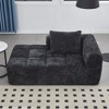 GDFStudio Ben Compression Foam Chenille 62.2" Chaise Lounge - 2 of 4