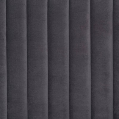 Serrano Blue Velvet Upholstered Queen Platform Bed with Gold Legs