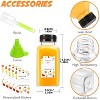 Plastic Juice Containers with Caps, 12-Piece 8oz Reusable Drink Bottles for Juice - 2 of 4