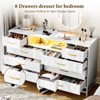 8-Drawer Dresser with LED, Power Outlet & TV Stand Function, Modern Storage Cabinet - 3 of 4
