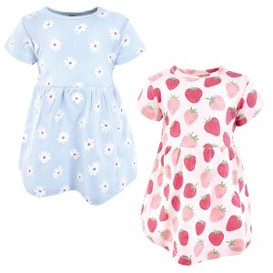 Hudson Baby Infant Girls Cotton Dresses, Strawberry Love - 1 of 4