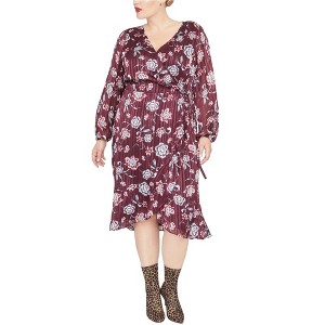 Rachel Roy Womens Caron Floral Wrap Dress - 1 of 1