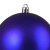 Northlight Matte Shatterproof Christmas Ball Ornament - 4" (100mm) - Indigo Blue - 2 of 3