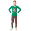 Peanuts Christmas Dear Santa Tight Fit Cotton Matching Family Pajama Set Green - 2 of 4