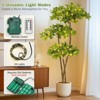 Garvee 5/6FT Faux Black Olive Tree,Fake Olive Tree Artificial Tree with Lights,Faux Trees Indoor with Black Planter and Realistic Leaves for Home - 2 of 4