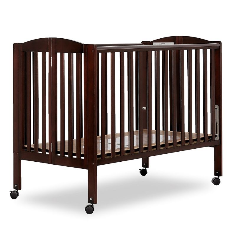 Dream On Me Full Size 2-in-1 Folding Stationary Side Crib, 4 of 8