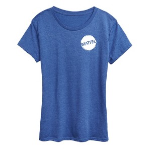 Women's - Mattel - Mattel Original Logo Pocket Size Short Sleeve Graphic T-Shirt - 1 of 4