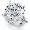 Pompeii3 11.75ct Diamond Marquise Accent Ring, 14k Gold or Platinum Lab Created - 3 of 4