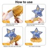 Unique Bargains Graduation Party Decorations Centerpieces Honeycombs Table Toppers Blue and Gold 9 Pcs - 4 of 4