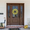 Northlight Berry and Thistle Floral Spring Wreath - 26" - Yellow and Orange - image 2 of 4