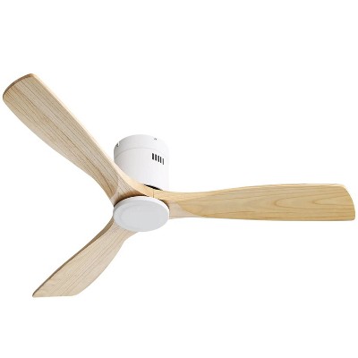 BestParts 52" Ceiling Fan, Recessed with Remote - Reversible DC Motor, 6 Speeds, Vintage Farmhouse Design