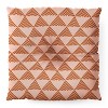 June Journal Triangular Lines in Terracotta Square Floor Pillow - Deny Desings - 2 of 4