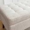 NicBex 43.3" Wide Ottoman Bench with Safety Hinge,Foot Stool with Soild Wood Legs,End of Bed Storage Bench for Bedroom & Entryway - 3 of 4