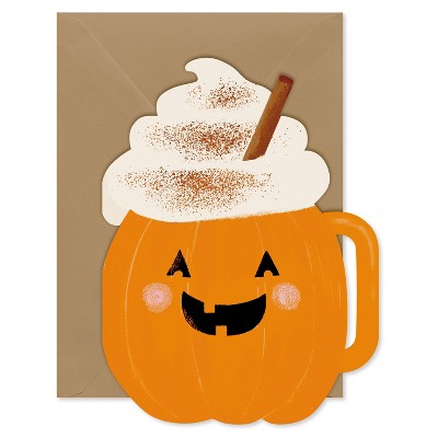 10ct Blank Fall Cards Pack Pumpkin Mug