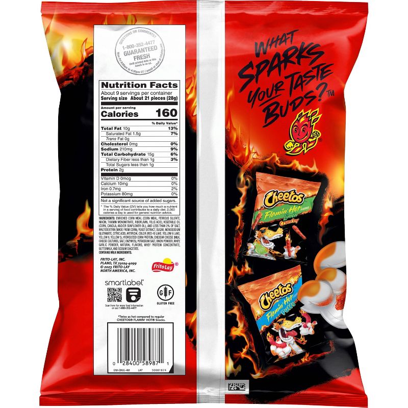 Cheetos XXTRA Flamin' Hot Crunchy Cheese Flavored Snacks - 8.5oz, 3 of 11