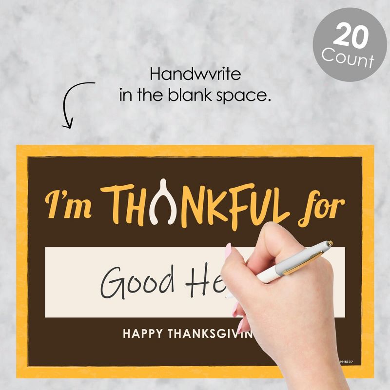 Big Dot of Happiness I'm Thankful For - 20 Piece Thanksgiving Photo Booth Props Kit, 2 of 8
