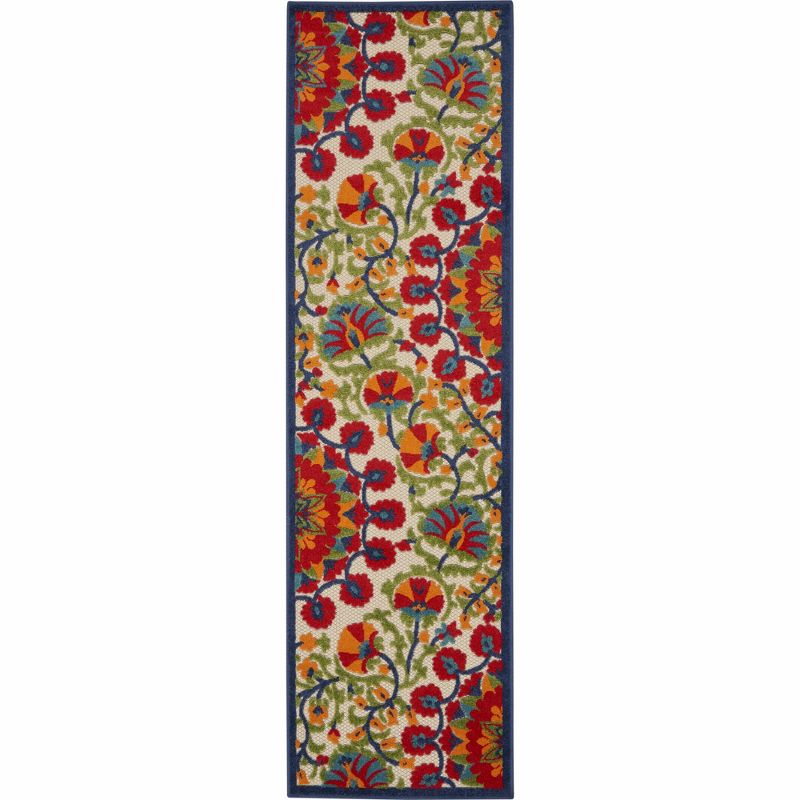 Nourison Aloha Transitional Floral Outdoor Rug, 1 of 17