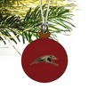 University of Indianapolis Primary Logo Mini Small Tiny Wood Christmas Tree Holiday Ornament - 3 of 4