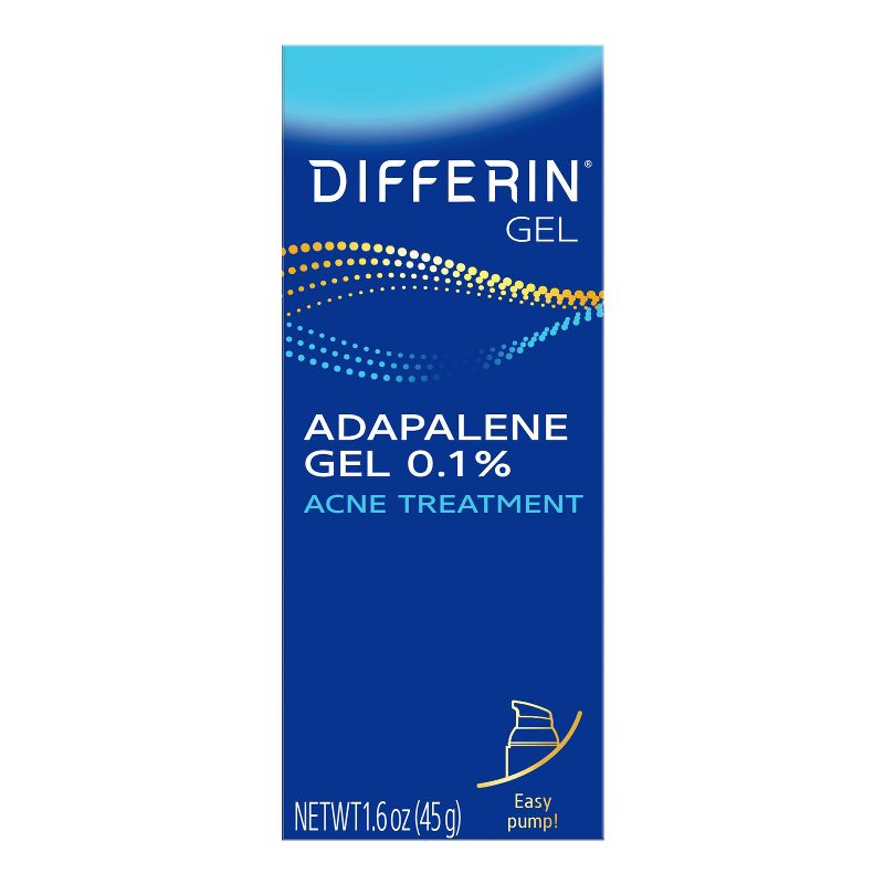 Differin Acne Retinoid Treatment Gel Adapalene 0.1% - 45g/1.6oz, 1 of 13