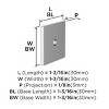 Amerock Ladera Backplate for Cabinet Knobs and Pulls - 3 of 4