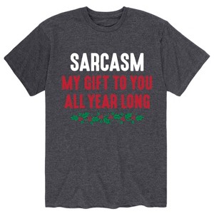 Men's - Instant Message - Sarcasm My Gift to You Short Sleeve Graphic T-Shirt - 1 of 4