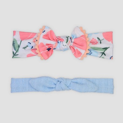Image of Baby Girls' 2pk Floral Headwrap - Just One You® made by carter's 0-12M