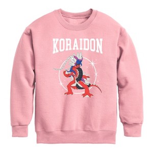 Boys' - Pokémon - Koraidon Collegiate Graphic Long Sleeve Fleece Sweatshirt - 1 of 4