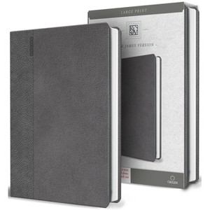 KJV Large Print Handy Size Gray Imitation Leather - by  King James Version (Paperback) - 1 of 1