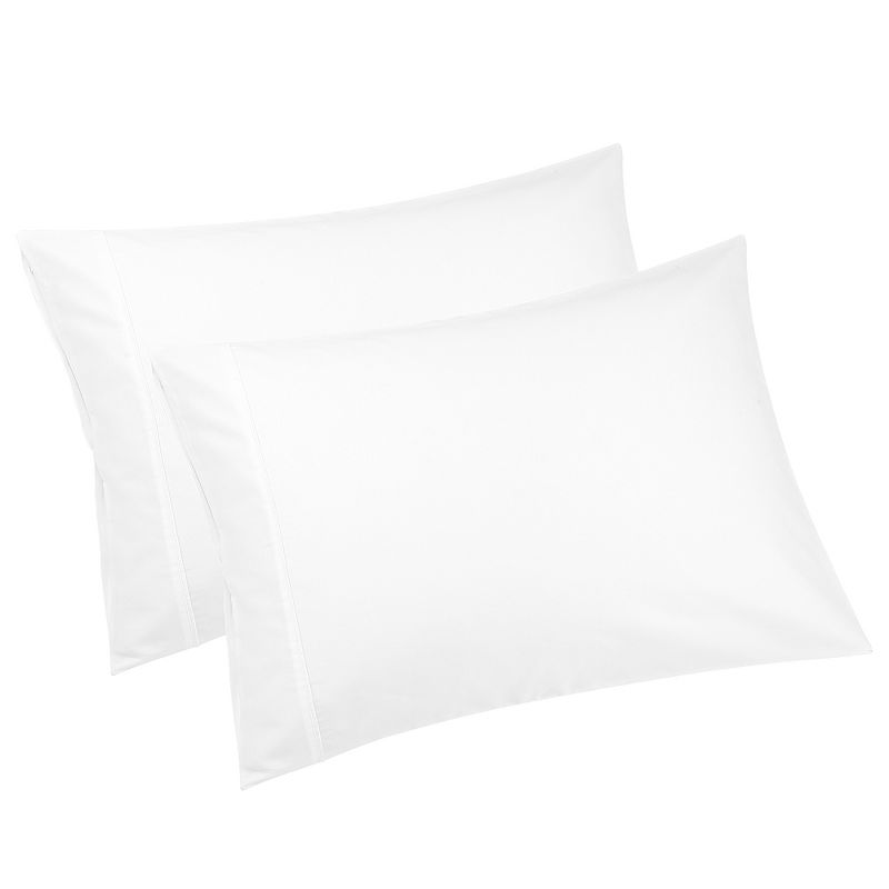 PiccoCasa Soft Cotton Zipper Closure Hotel Bedroom Pillowcases Set of 2, 4 of 5