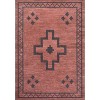 Korsa Geometric Medallion Machine-Washable Area Rug - JONATHAN Y - 2 of 4