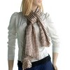 Slickblue Nobel Brown Plover Design Silk Scarf for Women, Soft Lightweight Shawl, Stylish Fashion - Two Sizes - 4 of 4
