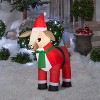 Gemmy Christmas Airblown Inflatable Goat in Santa Suit, 3.5 ft Tall, Red - 2 of 2