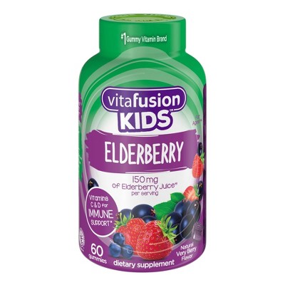 Vitafusion Kids Dietary Supplements - Elderberry - 60ct