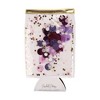 Packed Party Spirit Squad Confetti Skinny Can Cooler, Insulated Metal Can Drink Holder for Tailgate, Pool or Beach (Purple Crush) - 2 of 4