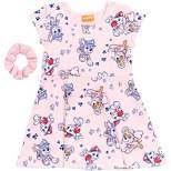 PAW Patrol Skye Chase Marshall Girls French Terry Skater Dress and Scrunchie Toddler