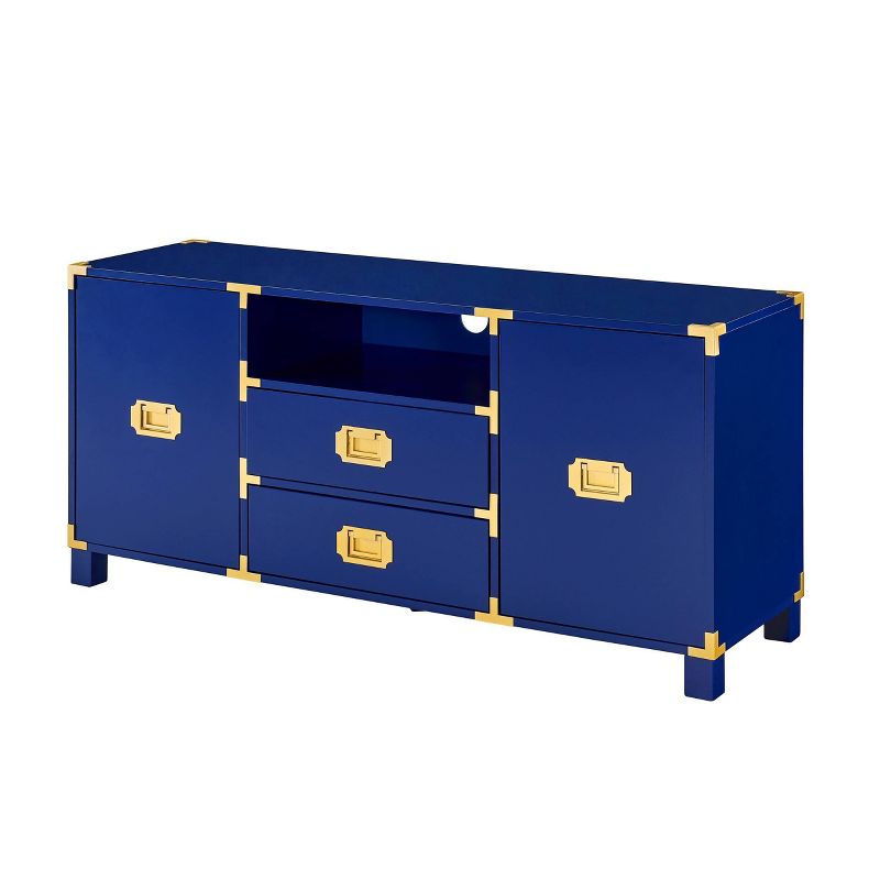 Claude TV Stand for TVs up to 50&#34; Navy Blue - Aiden Lane, 6 of 17