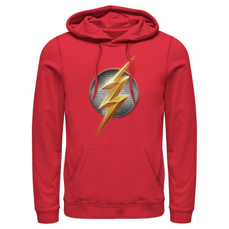 Men's Zack Snyder Justice League The Flash Logo Pull Over Hoodie, 1 of 5