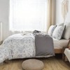 Queen Duvet Cover Set - 100 Cotton Floral Comforter with Zipper and Ties, 3pcs Wildflower Herbs - 4 of 4