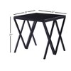 Magenta 22" Accent Tables Black and Glass - Acme Furniture - 4 of 4